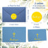 Resurhang 30 Pack 4 6 Inch Communion Baptism Thank You Cards with Envelope and Stickers Mother's Day Cards Bulk x Gold