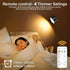 3 Color&10 Dimmable Set 2, 360 Rechargeable Wall Lights, Battery Operated Wall Light, LED Wall Mounted Sconce Light
