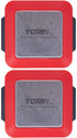 BIG RED MTOMP222PK Torin Tool Storage Organizer, Magnetic 2" x 2" Pegboard Panel, 2 Pack
