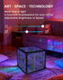 Tinyimi (6 Inch) Infinity Hyper Cube LED Light Multicolor Desk Night Light with USB Controller and Stand