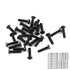 300Pcs M3 Black Alloy Steel Hex Socket Screws Nuts Washer Assortment Kit (Set B Button Head)