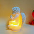 3.2" 3.2" 4.4" Illuminated Cherub Table Lamp - x x White Resin Angel Figurine