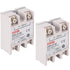 BlueStars SSR-25AA Solid State Relay, AC to AC Input 80-250VAC, Output 24-380VAC, 25A, Pack of 2