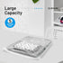 12 Large Plastic Bags with Zipper Top, 5 Gallon 18" x 24" Storage Bags for Clothes, Travel, Moving