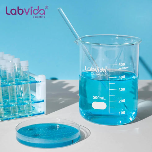 Glass Beaker, 3000ml Volume, 3.3 Borosilicate Griffin Low Form with Printed Graduation