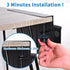 Under Desk Laptop Holder, Clamp On Side Desk Organizer with Anti-Scratch Pad & Magnetic Pen Holder for Flat Edge Desks