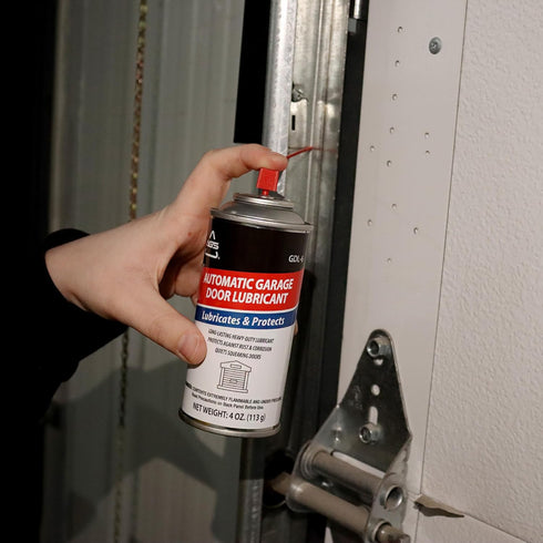 4 oz AGS Company Automotive Solutions Garage Door Lubricant Spray Aerosol, Protects Rollers & Springs, Quiets Squeaks