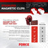Force Magnet - Magnetic Clips Pack of 10, Premium Quality Super Strength Clips with Anti Scratch Pads
