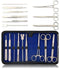 Advanced Medic Student Kit, 9 Pieces Total, High Grade Stainless Steel Instruments for Anatomy, Biology, Botany,