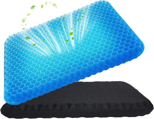 Whriou Volosso Cool Gel Seat Cushion for Long SittingGel Cushion for Wheelchair Soft,
