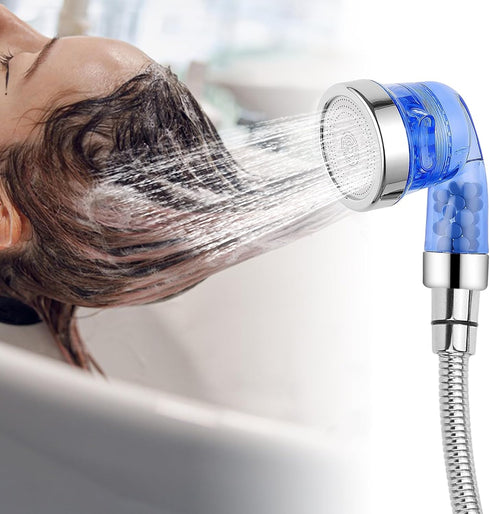 1Pcs 1/2" 1/4" Sprayer,47inch Stainless Steel Shampoo Bowl Hose Thread Sprayer Head to Thread Water Pipe Silver Sink