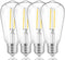 Generic Outdoor Light Replacement Bulbs, ST58 E26, 3V Low Voltage, 2700K Warm White,
