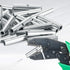 150 Pieces Non Insulated Butt Connectors, 22-16 Gauge Electrical Wire Seamless Uninsulated Crimp Ferrule Terminals
