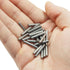 ISDVBUY 100Pcs 304 M3 18mm Closet Stainless Steel Dowel Pins x Shelf Support Pin Metal Rod Bearings for Bookshelf