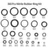 O Ring Assortment Kit, 360 Pcs Rubber Washer Orings, 24 Sizes Pressure Washer O Ring Kit for Faucet, Hose, Automotive, Air Gas Plumbing Sealing Repair O Rings, Black