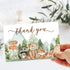 50 Packs 4 6 Inch FYSUIMU Camping Animal Thank You Cards Watercolor Camp Tent Campfire Greeting Cards Woodland Blank