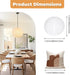 WOLEILEJIN set 2, 12"x12'' White Round Paper Lantern Lampshades of Small Paper Lanterns Pendant Light Shades, Chinese