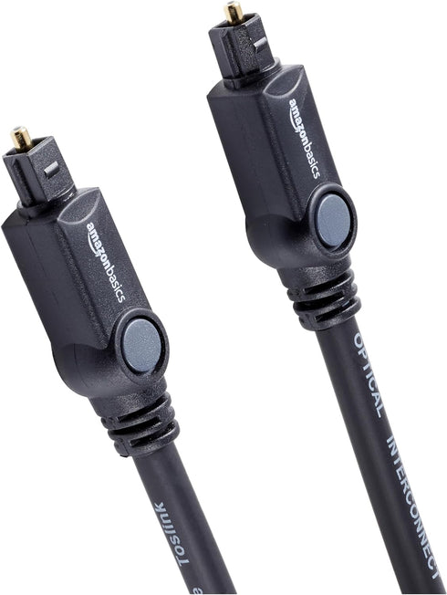 Amazon Basics Toslink Digital Optical Audio Fiber Optic Cable, Multi-Channel, for Sound