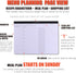 Weekly Meal Planner with Recipes and Grocery List: Magnetic Notepad for Fridge, 8.5x11'' Menu Planning Pad