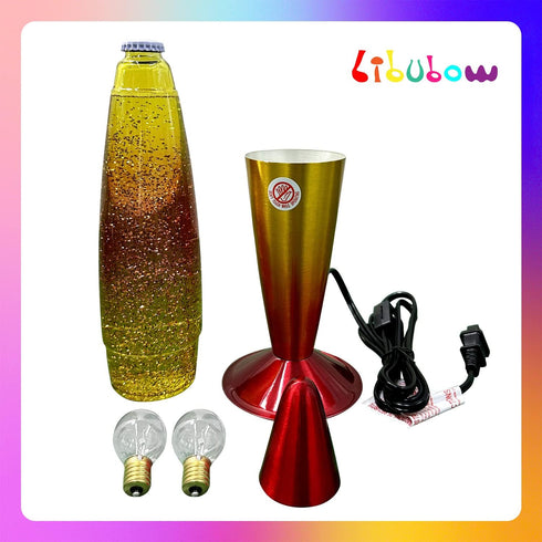 16 Inch 2 Bulbs, Sunset Rainbow Glitter Lamp with Lamp Sunrise Lamp, Night Light Mood Lighting for Adults, Home Room