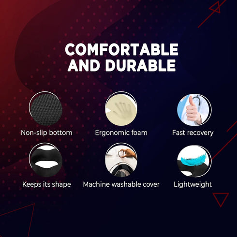 Lexia Tailbone Donut Pillow Seat Cushion Orthopedic Design| & Coccyx Memory Foam Pillow | Relieve Pain and Pressure