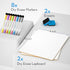 Nicpro Dry Erase Lap Board 9 x 12 inches 2 Pack Kid Double Sided Blank Small Lapboard with 8 Pens, 2 Eraser, Learning Mini Whiteboard Portable Drawing Board for Student and Classroom Use by Nicpro