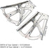 4Pcs 2 Coshar Layers Shoes Drawer Hinges Stainless Steel Fan Shape Shoe Cabinet Rack Flip Frame Replacement Fittings