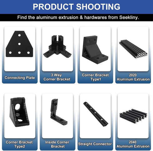 8pcs 3030 Brackets T Plate Connector Joint Plate T Slot Hardware V Slot Accessories 3030 Aluminum Extrusion