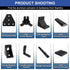 12pcs 3030 Brackets T Plate Connector Joint Plate, T Slot Hardware V Slot Accessories for 3030 Aluminum Extrusion