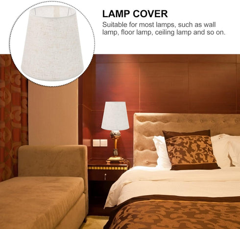 1Pc Fabric Light, Desktop Round lamp Small Drum Lamp Shades, Lamp Shade Bedside Lamp Shade for Table Lamps Floor Lamps