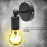 E27 Aramox Retro Wall Sconce, Metal Decorative Light Holder with Socket for Bedroom Corridor Coffee Shop Bar Wall Light