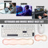 Set 60%/68%/75%, Gel Keyboard and Mouse Wrist Rest Clear Orange Wrist Rest for Computer Keyboard Keyboard Cushion