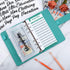 SKYDUE Budget Binder, Money Saving Binder with Zipper Envelopes, Cash Envelopes and Expense Sheets (Turquoise)