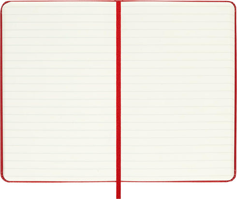 Moleskine Classic Notebook, Pocket Hard Cover (3.5" x 5.5"), Scarlet Red, 192 Pages, Ruled/Lined
