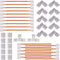 3 Pin LED Strip Connector Kit, Includes Corner Connector, T Shape Connector, and Jumper for 10mm 3Pin LED Strip