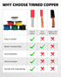 16 90ft, 16 6 15ft 200 NAOEVO Gauge Wire AWG Wire Colors Each Spool, Flexible Silicone Tinned Copper Electrical Cable