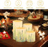 Set 4, Flameless Candles Battery Powered LED Candles with Remote Timer Color Changing Control for Indoor Outdoor Home