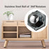 Self Adhesive Caster Wheels for Small Furniture, 360° Rotation Mini Caster Wheels for Appliances (12 PCS, Black)