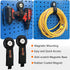 MUTUACTOR 2packs Magnetic Hooks Heavy Duty, Strong Magnet Garage Hook for Hanging Cables, Rubber Coating Storage Hooks