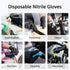 Schneider Nitrile Exam Gloves, Large, 200-ct Box, 4-mil, Black Disposable Gloves, Latex-Free, Food Safe
