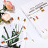 Zonon 24 Pcs White Golf Pencils with Erasers - Mini Small Hexagon Wooden Sharpened 2B for Golf Event, Bridal Shower,