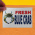 Fastasticdeals 36x24Inches Decal Stickers Multiple Sizes Fresh Blue Crab Red Bar Restaurant Food Truck Industrial Vinyl