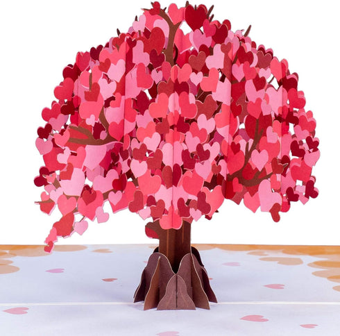 Paper Love 3D Heart Tree Pop-Up Cards for Birthday, Anniversary, All Occasion - 5" x 7" Cover