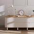 8pcs Luxshiny Adjustable Round Metal Furniture Legs White, Height Adjustable Replacement Sofa and Bed Support Feet