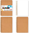 Koogel 4PCS Mini Spiral Notebooks, 4.5x 5.7inch Small Blank Pocket Notebooks for School Office Note Taking