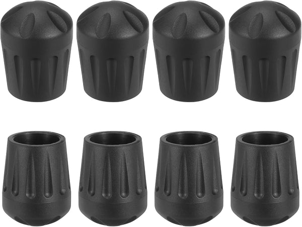 uxcell 8Pcs Camping Chair Foot Covers, 0.71 Inch Plastic Table Legs Feet
