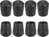 uxcell 8Pcs Camping Chair Foot Covers, 0.71 Inch Plastic Table Legs Feet