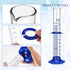 5PCS Graduated Cylinder Measuring Cylinder, Thick Glass Lab Cylinders (100ML)