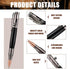 Chinco 2 Pieces Bolt Action Pen - Wood Ballpoint Solid Brass Bullet Shaped Metal Pen with 2 Refills and Present Boxes