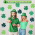MixTeach 360 Pcs St. Patrick's Day Shamrocks Cutouts, 4 Inch Paper Clover Cut-Outs for Irish Party Kids School Craft